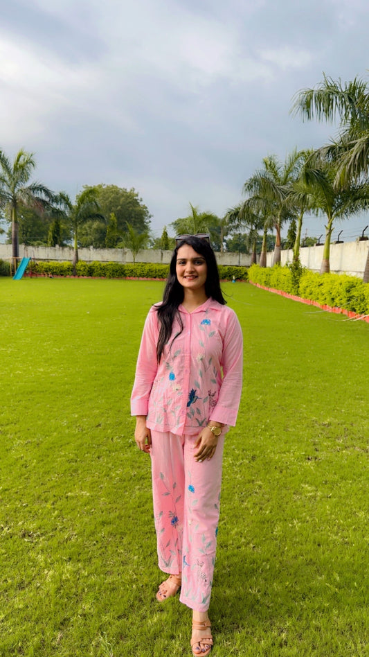 Blush Meadow Co-Ord Set – Where Comfort Meets Effortless Elegance