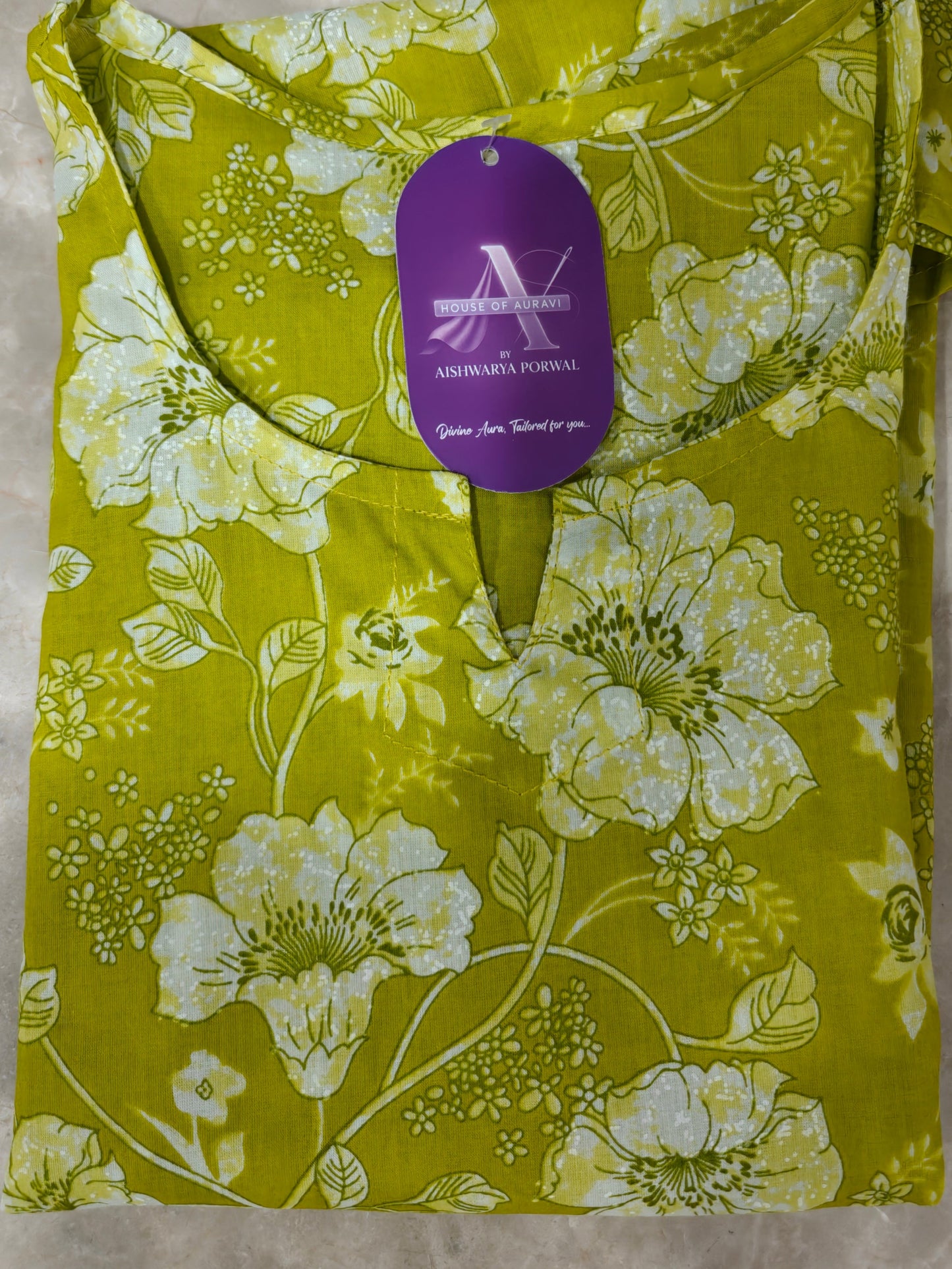 Phoolkari Charm Short Kurti