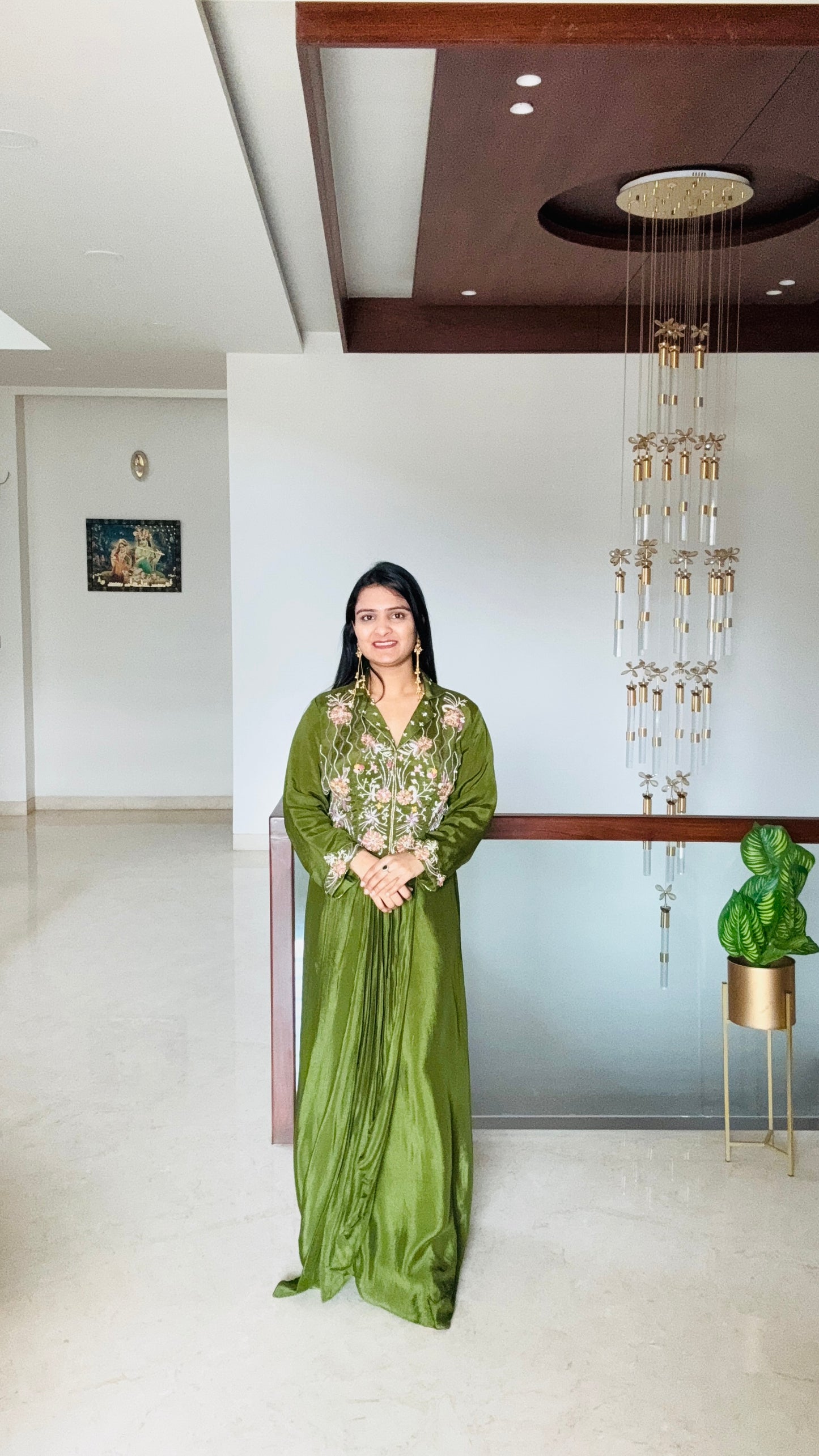 Olive Royal Skirt Set