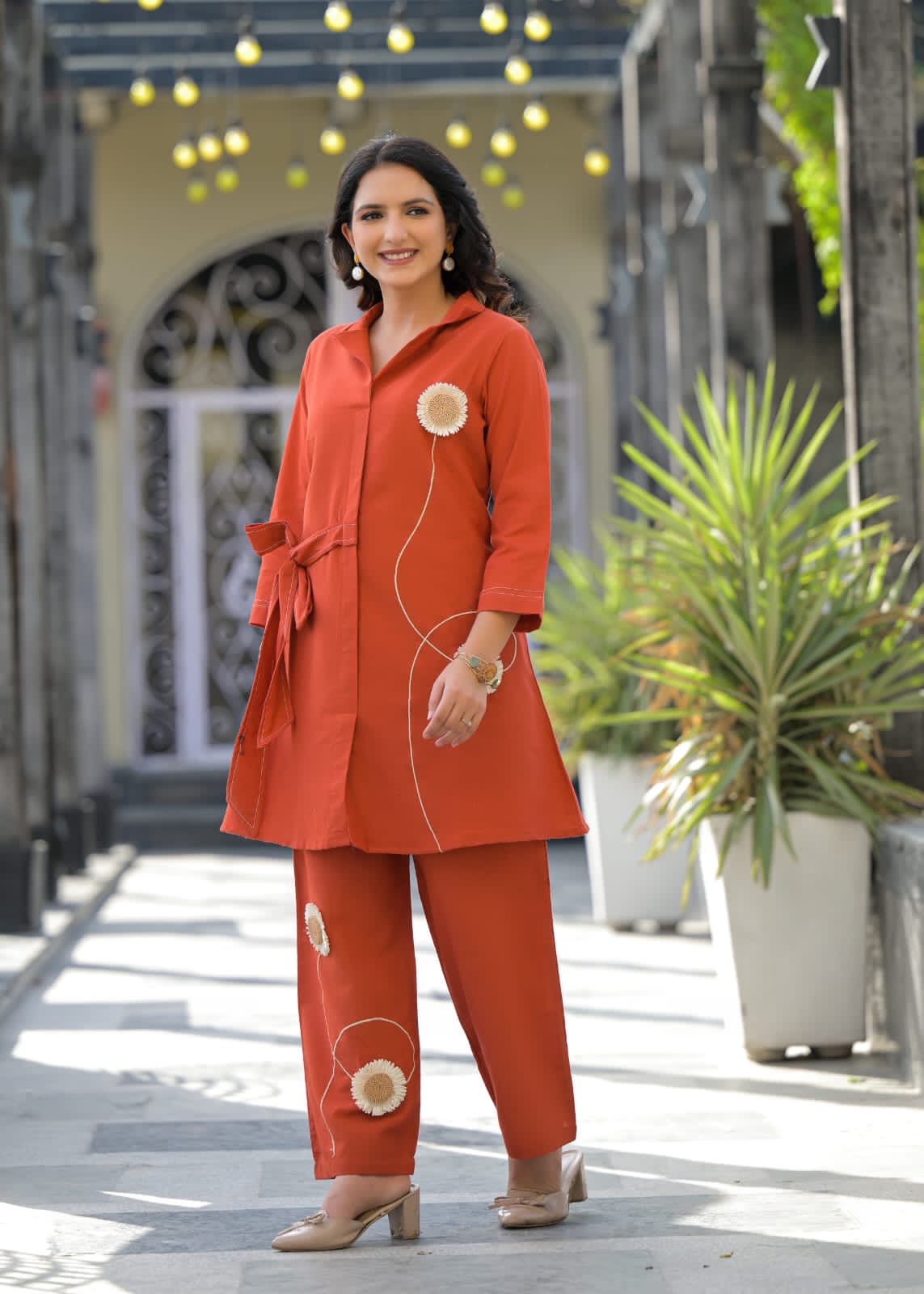 Rust Threadwork Coord Set