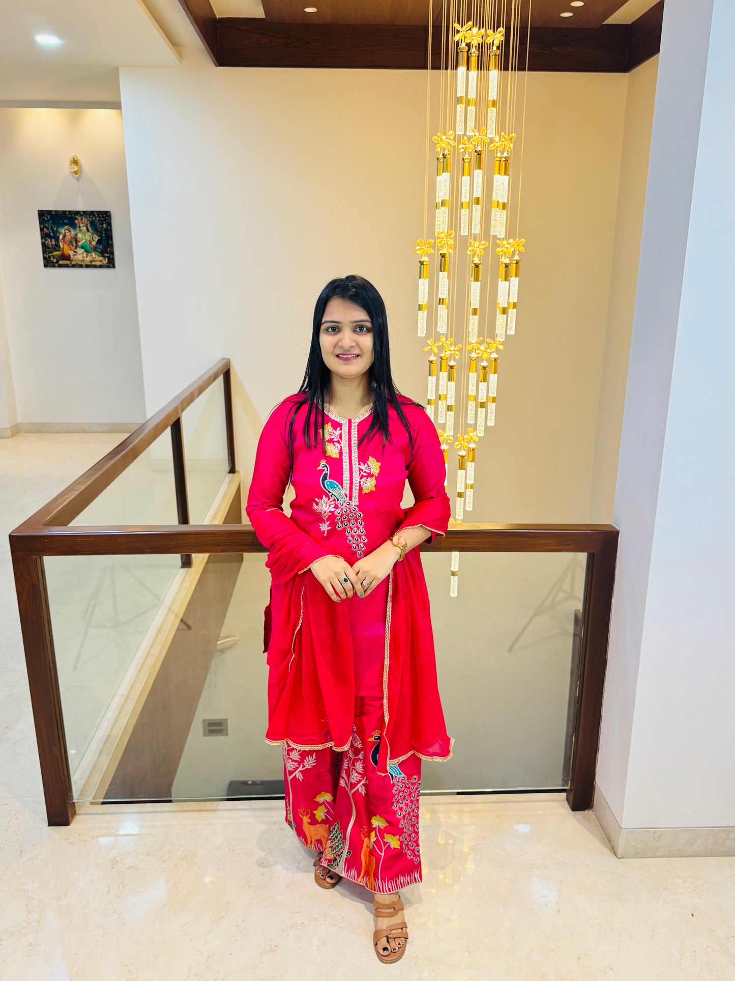 Gulabo Peacock Sharara Set