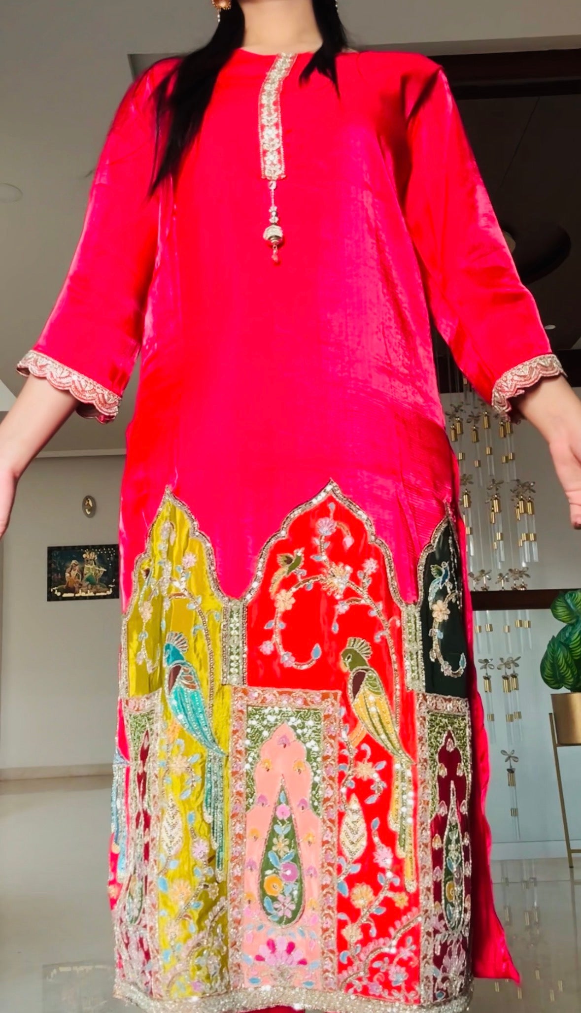 Pink Scarlet Salwar Suit