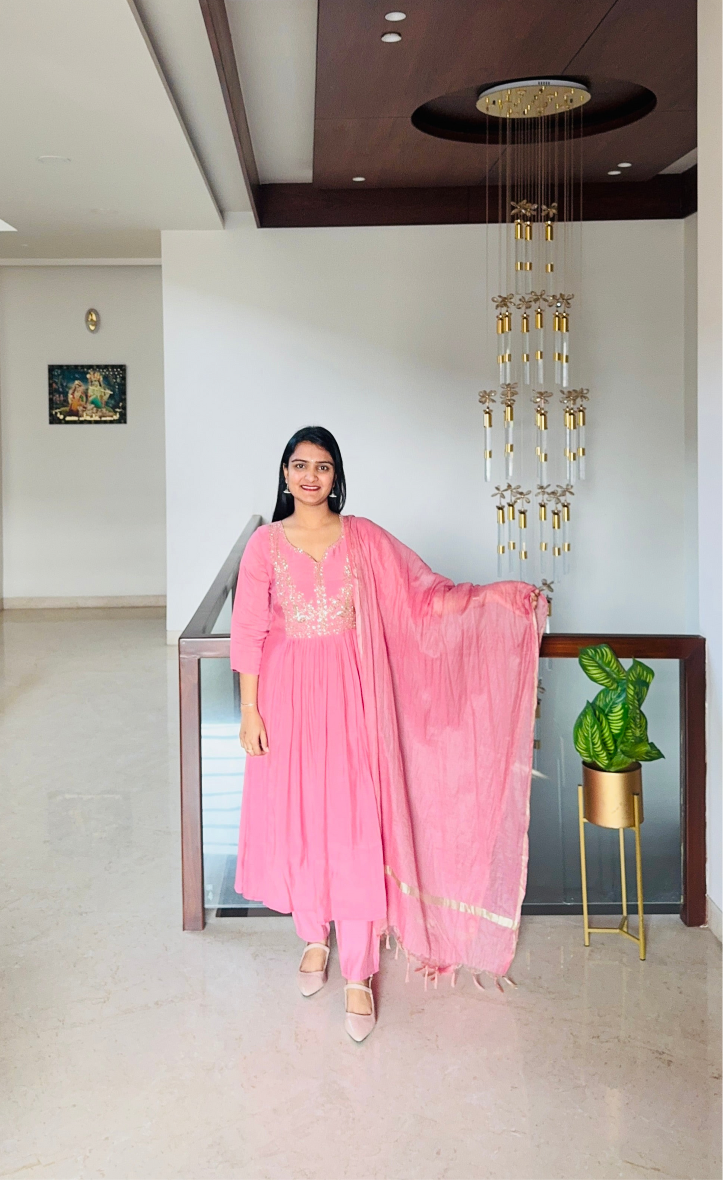 Peach Radiance Salwar Suit