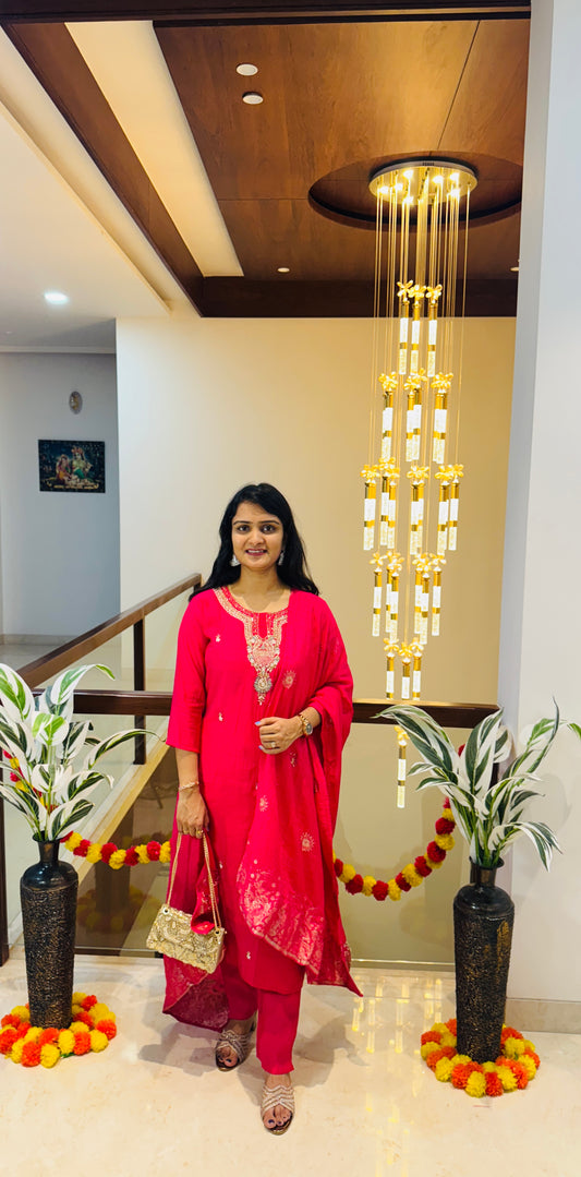 Rani Radiance Mul Chanderi Salwar Suit