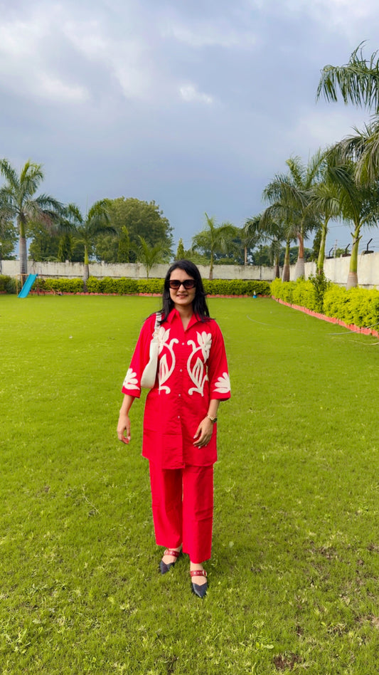 Pink Gulnar  Co-ord set