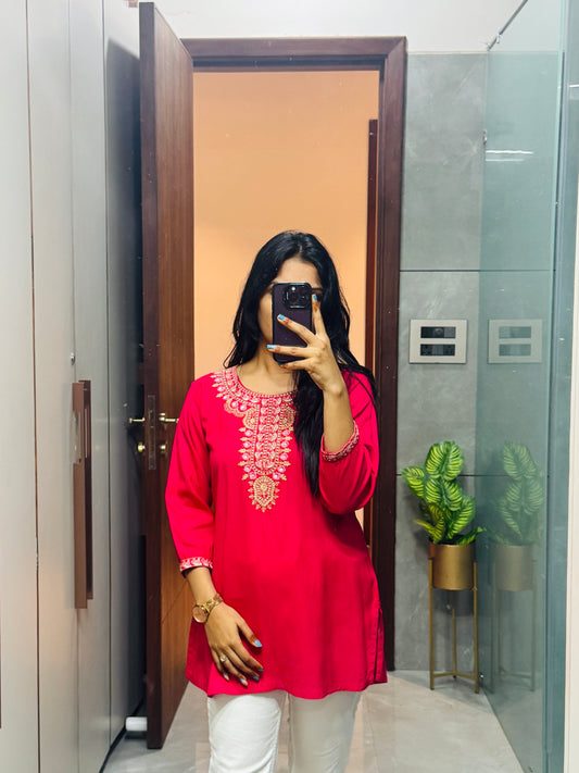 Gulnaar Elegance Short Kurti