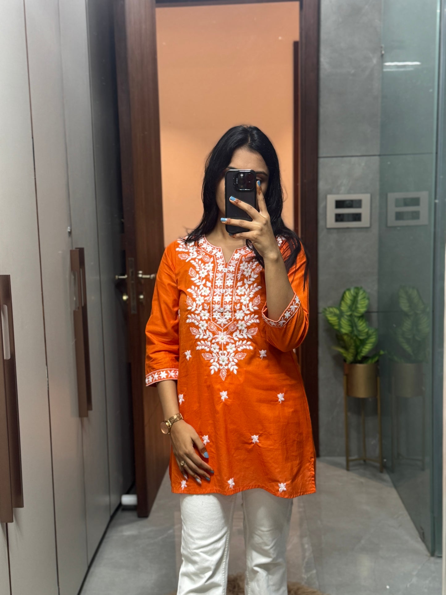 Kesariya Saaj Short Kurti