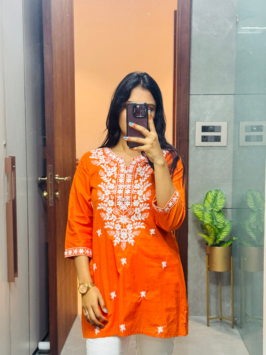 Kesariya Saaj Short Kurti