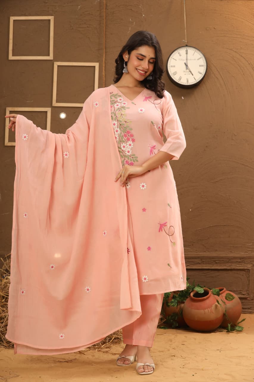 Blush Mul Cotton Salwar Suit